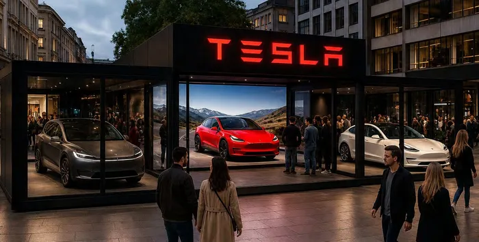 Automotive pop-up showroom