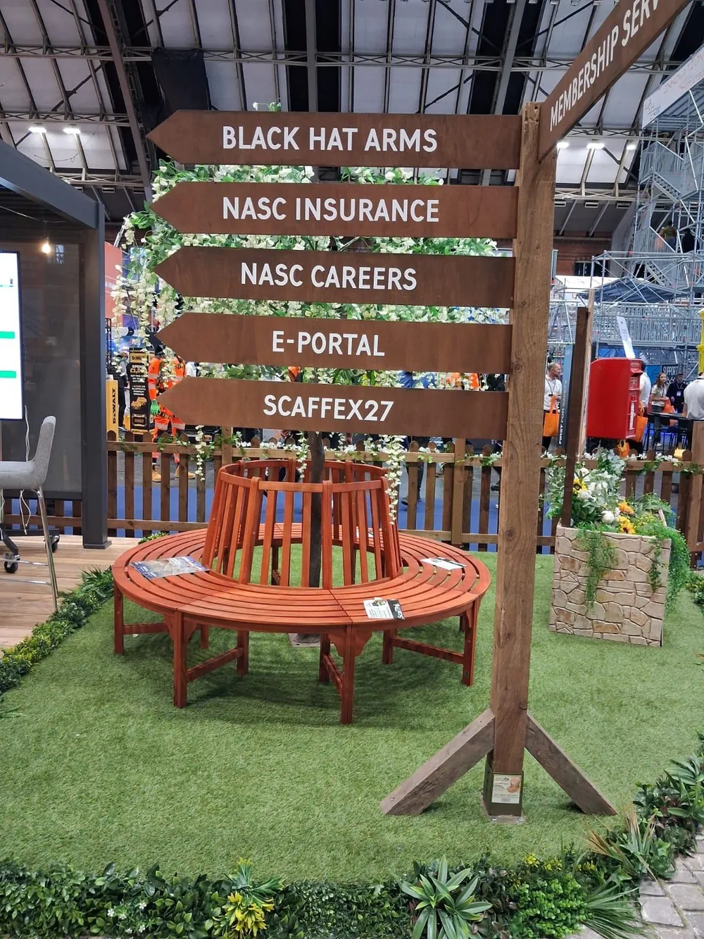 NASC Village traditional signage and themed exhibition environment
