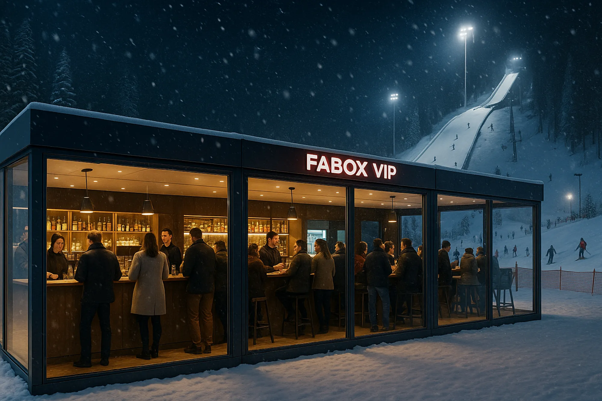 Fabox Modular Spaces Deliver All-Season Comfort for Winter Events